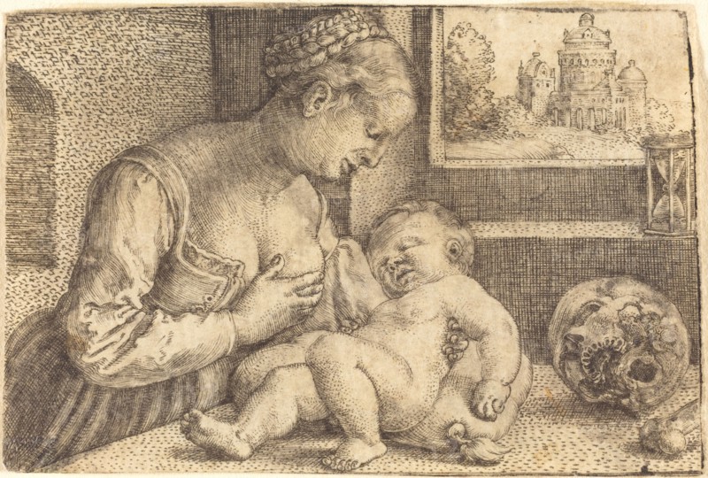 Madonna with Skull, 1520s. Creator: Barthel Beham.