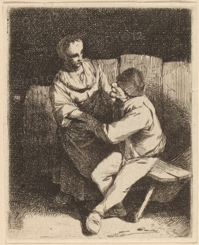 The Refused Caress. Creator: Cornelis Bega.