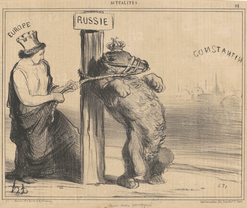 Un ours contrarié, 19th century. Creator: Honore Daumier.