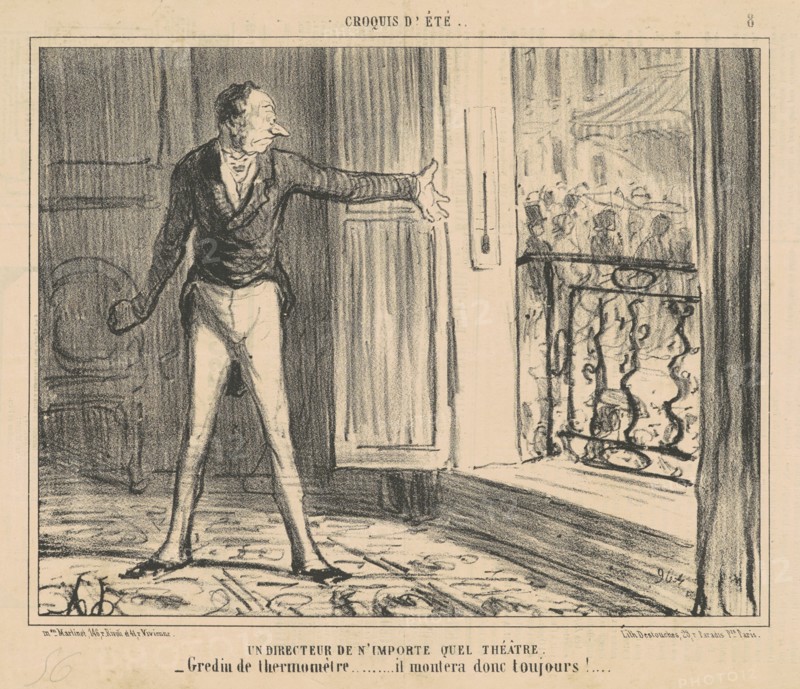 Un directeur de n'importe quel theatre, 19th century. Creator: Honore Daumier.