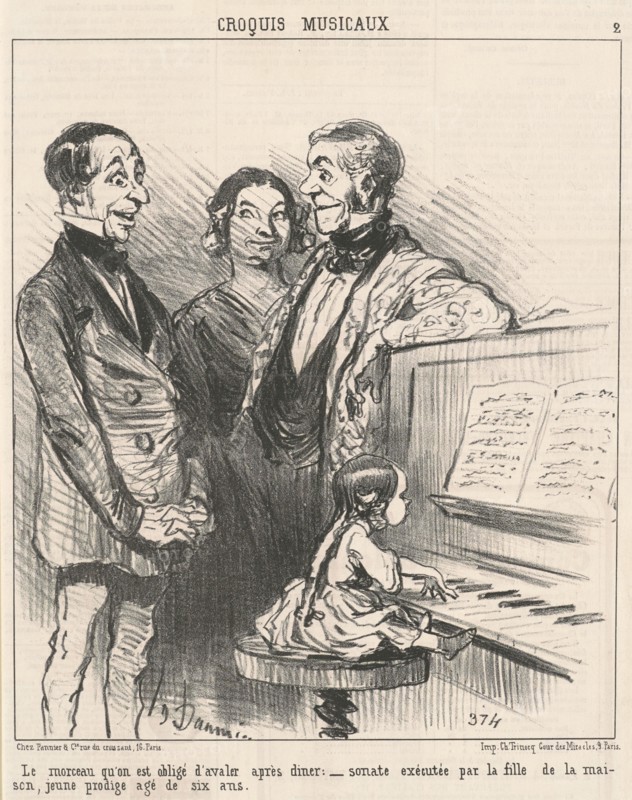 Le morceau qu'on obligé d'avalier ..., 19th century. Creator: Honore Daumier.