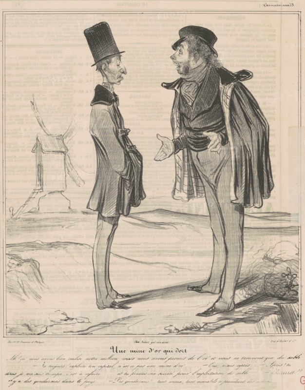 Une mine d'or qui dort, 19th century. Creator: Honore Daumier.