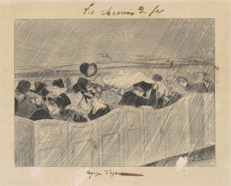 Un Voyage d'Agrément de Paris a Orléons, 19th century. Creator: Honore Daumier.
