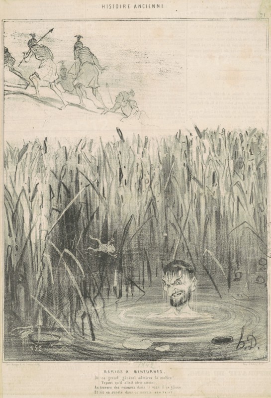 Marius à Minturnes, 19th century. Creator: Honore Daumier.