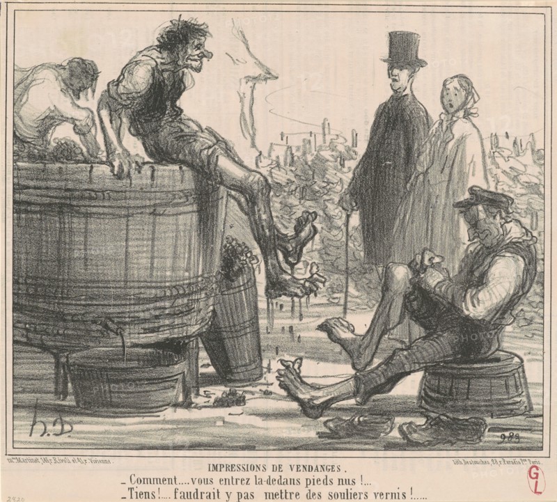 Impressions de vendages, 19th century. Creator: Honore Daumier.