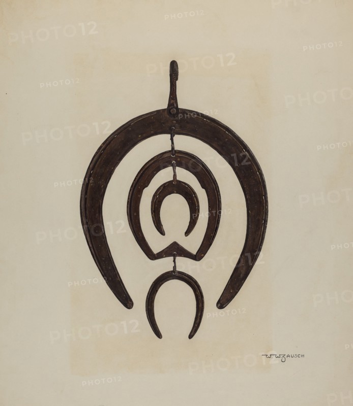 Blacksmith's Sign, c. 1941. Creator: W.W. Zausch.