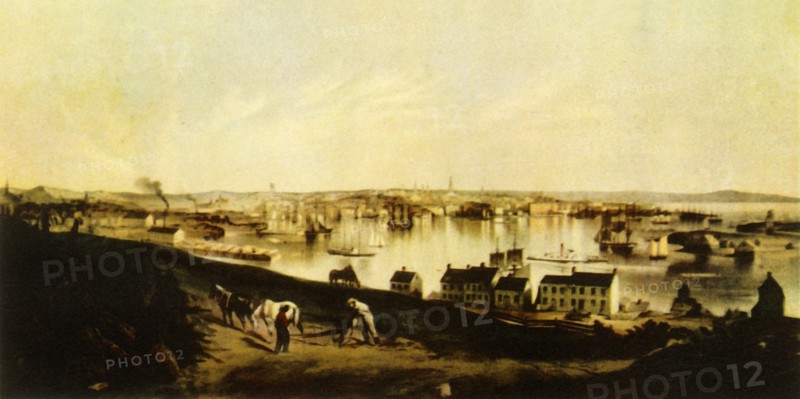 'View of Saint John, New Brunswick, 1851', 1941. Creator: Napoleon Sarony.