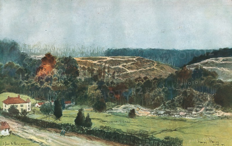 ''En Argonne; Le Four de Paris', 1915. Creator: Francois Flameng.