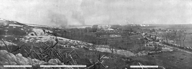 ''Notre offensive d'Artois; Ce panorama montre l'assemble du champ de bataille', 1915. Creator: Unknown.