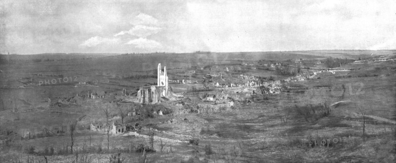 'Notre offensive d'Artois; Terrain reconquis, Ablain-Saint-Nazaire et Carency', 1915. Creator: Unknown.