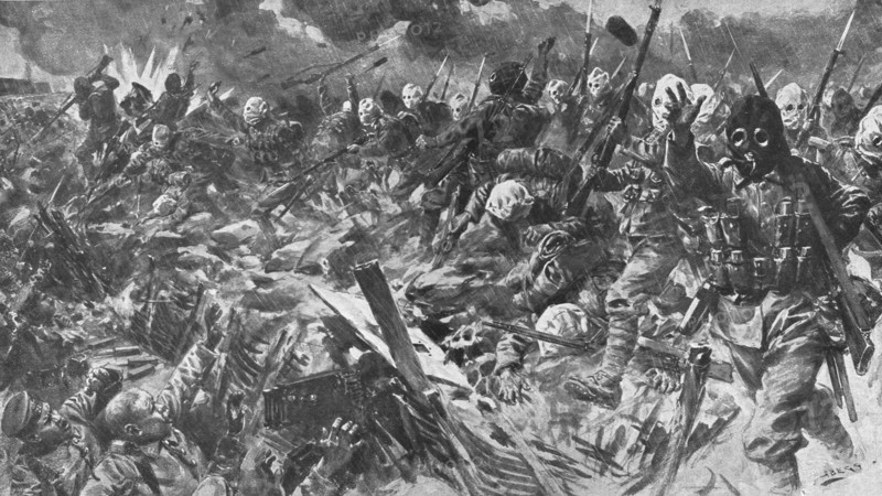 'Offensive en Artois; "non comme des soldats, mais comme des demons!" ', 1915 (1924). Creator: Unknown.