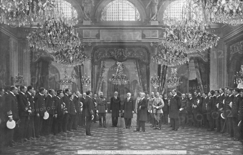 'La visite des Marins Britanniques a Paris; le 23 avril 1919, dans la Grande Salle des..., 1919. Creator: Unknown.