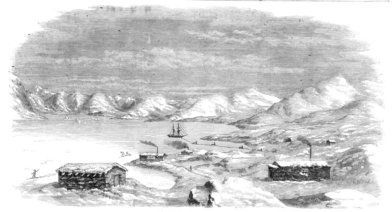 Lead Mine and Cryolite, in Arksul Ford, 1856.  Creator: H. Crane.