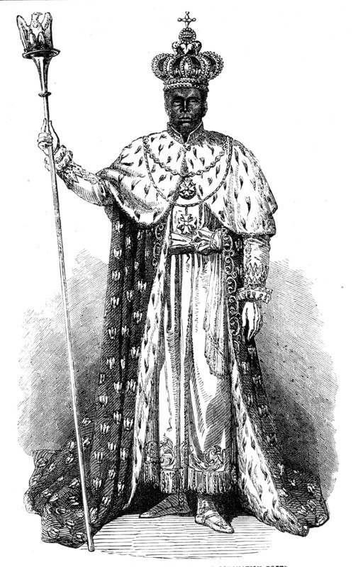 Faustin, Emperor of Hayti, in his Coronation Robes, 1856.  Creator: Unknown.