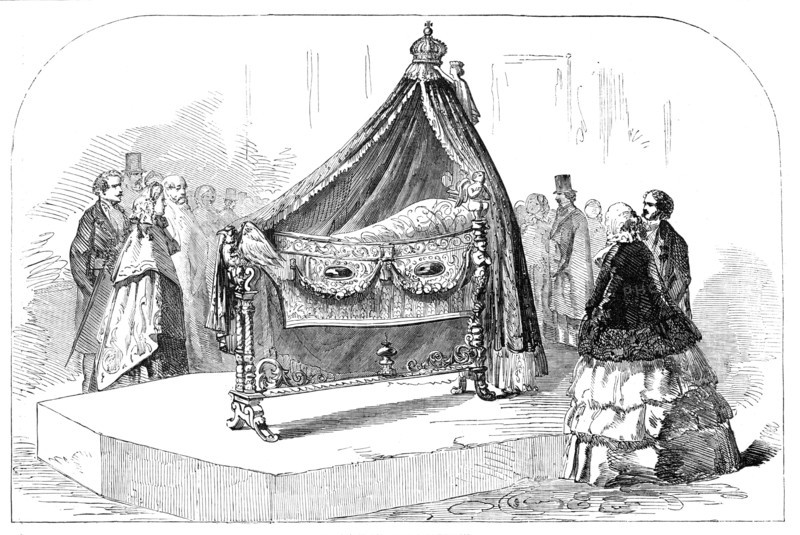 The Cradle for the Prince Imperial, 1856.  Creator: Unknown.