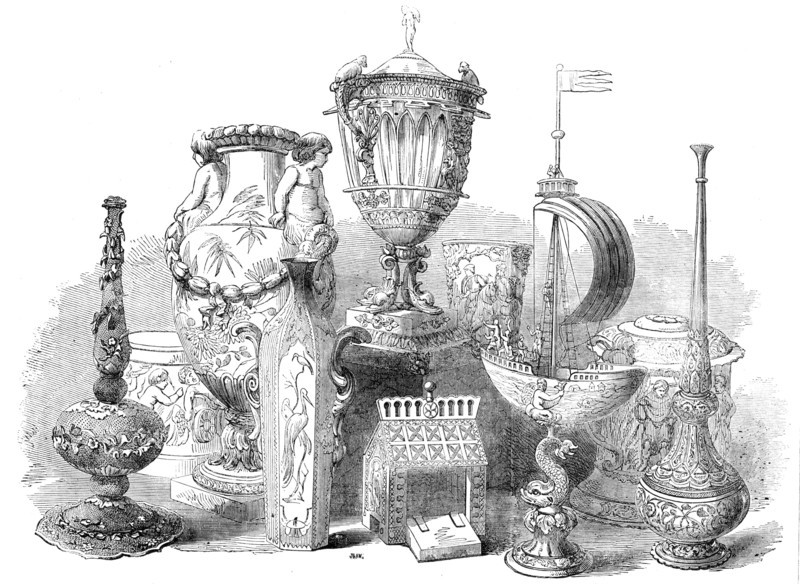 Group of Silver and Porcelain Rarities from the Sibthorp Collection, 1856.  Creator: J. & A.W..