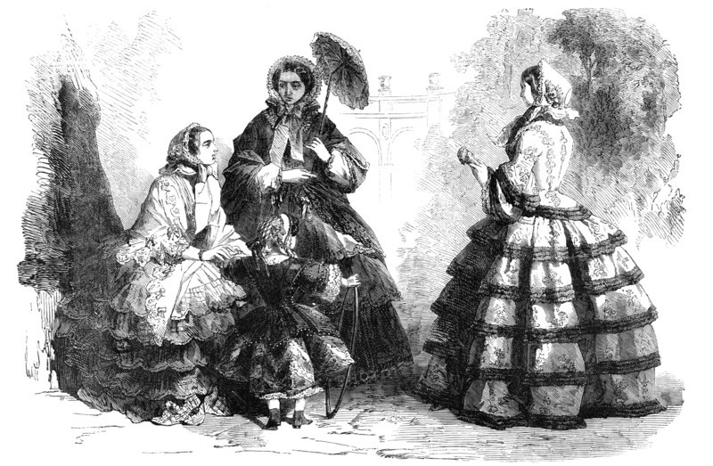 Paris Fashions for May, 1856.  Creator: Unknown.