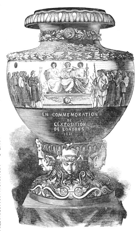 Sevres Vase presented to H.R.H. Prince Albert by His Imperial Majesty the Emperor of the French, 185 Creator: Unknown.