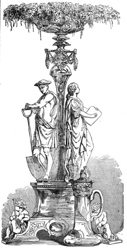 Testimonial presented to Mr. C. A. Saunders, Great Western Railway, 1856.  Creator: Unknown.