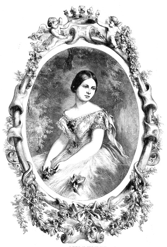 Her Royal Highness the Princess Royal of England - from a photograph by Mayall, 1856.  Creator: Unknown.
