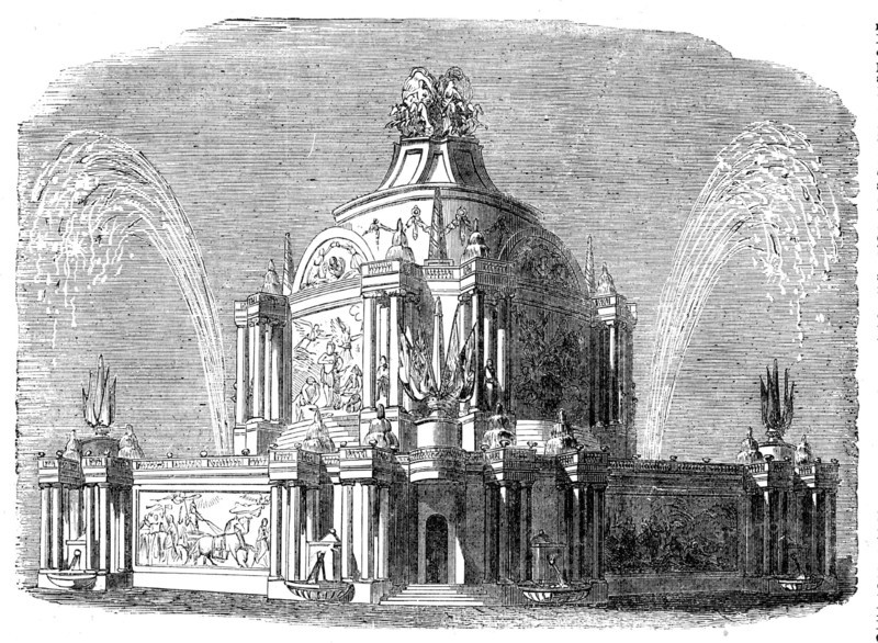 Peace Commemoration, 1814 - Temple of Concord in the Green-Park, 1856.  Creator: Unknown.
