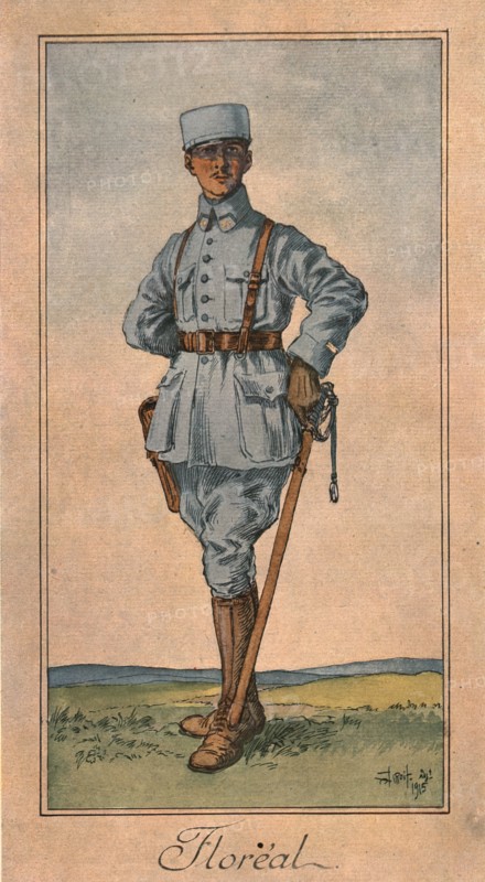 'L'Officier du second ete (juin 1915)', 1915. Creator: Jean Droit.