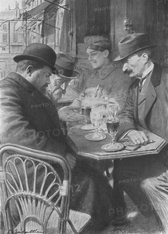'La relique; un mechant bout de metal qui a failli lui tuer son fils', 1916. Creator: Louis Remy Sabattier.