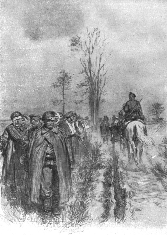 'Visions de guerre sur le front russe; …des blesses, tours atteints a la main ou a la tete..., 1916. Creator: Unknown.