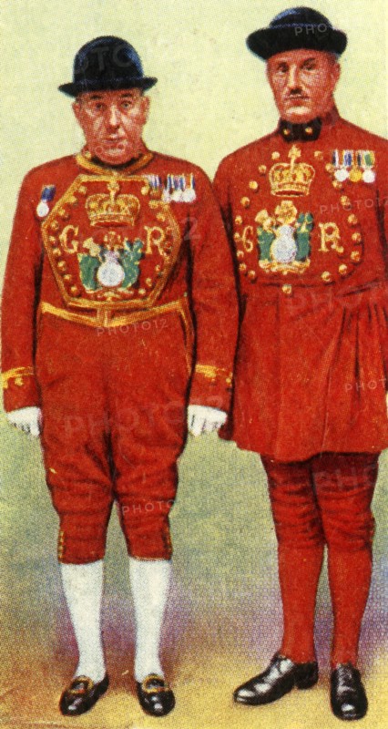 'H.M.'s Bargemaster and a Waterman', 1937. Creator: Unknown.