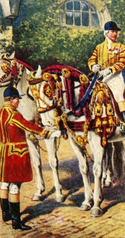'Royal Postilion and Walking Attendant', 1937. Creator: Unknown.