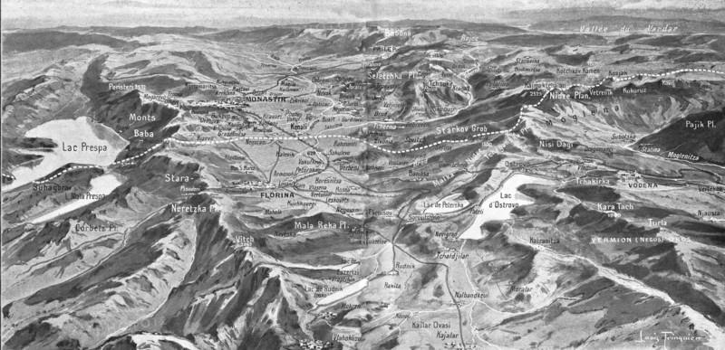 'La plaine de Monastir et son Cadre de Montagnes', 1916. Creator: Unknown.