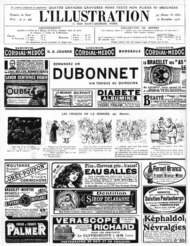 'L'Illustration; 13, Rue Saint-Georges, Paris. Decembre 1916. Promotionnel', 1916. Creator: Unknown.