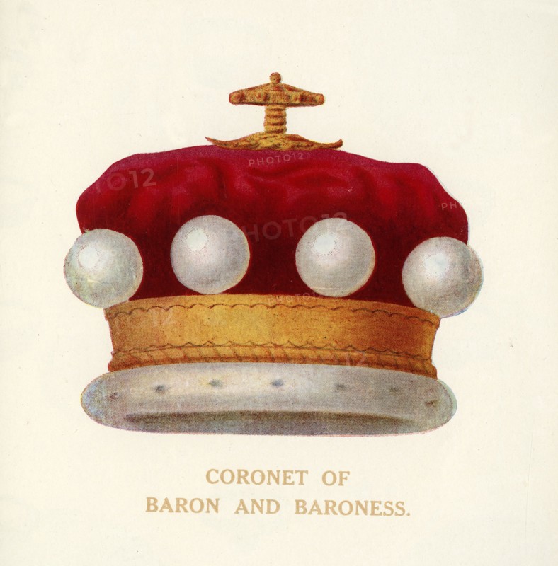 'Coronet of Baron and Baroness', c1911. Creator: Unknown.