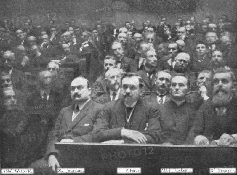 'L'Alsace et la Lorraine retrouvees; les deputes d'Alsace et de Lorraine siegeant pour...1919. Creator: Unknown.