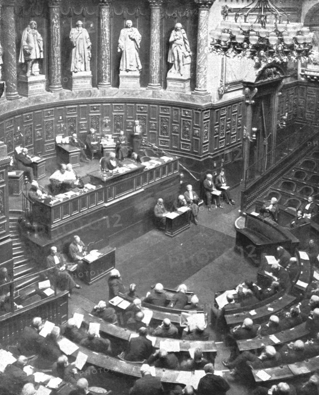 'Le defaitisme et les grands proces; le proces Malvy; l'audience de la Haute-Cour..., 1918. Creator: Unknown.