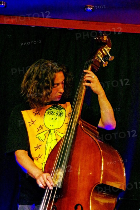 Jacob Gryn, Sultan Stevenson Trio, Verdict Jazz Club, Brighton, East Sussex, 6 Aug 2022. Creator: Brian O'Connor.