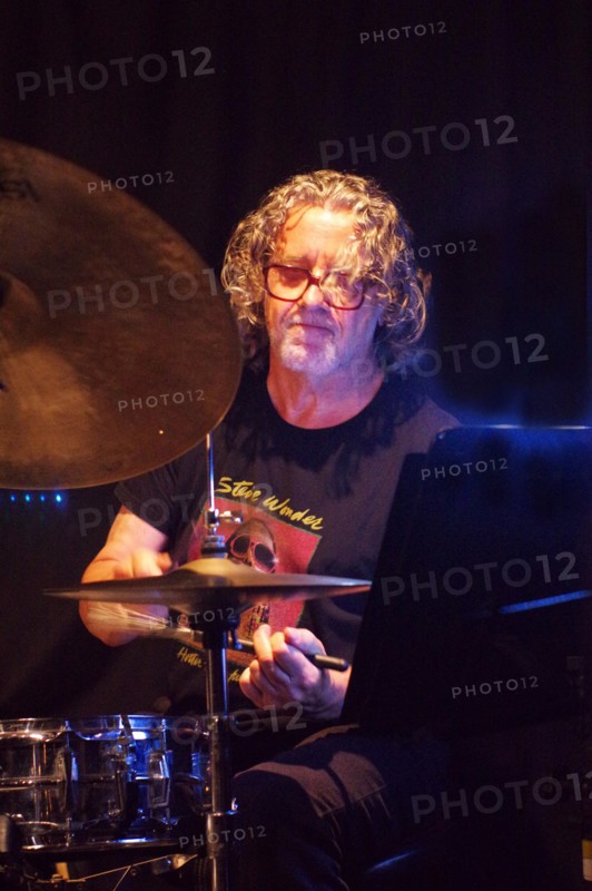 Paul Robinson, Rachel Sutton Quartet, Verdict Jazz Club, Brighton, East Sussex, 24 Sept 2022. Creator: Brian O'Connor.