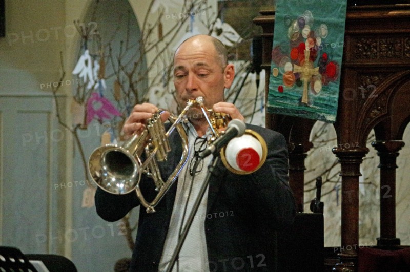 Chris Coull, Alex Bondono’s Horace Silver Sextet, Jazz at St Andrews Church, Hove, July 2022. Creator: Brian O'Connor.