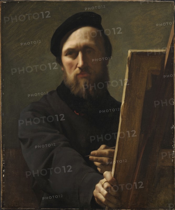 Self-portrait, 1880. Creator: Flandrin, Hippolyte (1809-1864).
