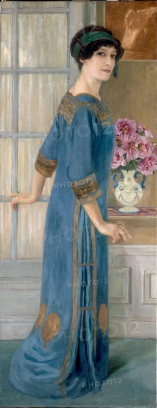 Self-portrait, 1911. Creator: Dufau, Clémentine-Hélène (1869-1937).