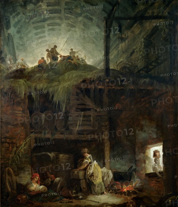 La Grange (Barn), 1760. Creator: Robert, Hubert (1733-1808).