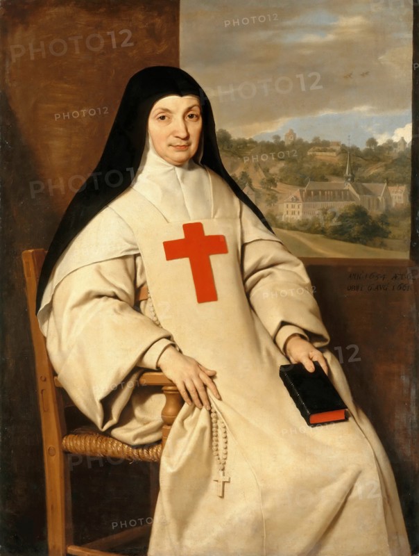 Portrait of Angélique Arnauld (1591-1661), Abbess of the Abbey of Port-Royal, 1654. Creator: Champaigne, Philippe, de (1602-1674).