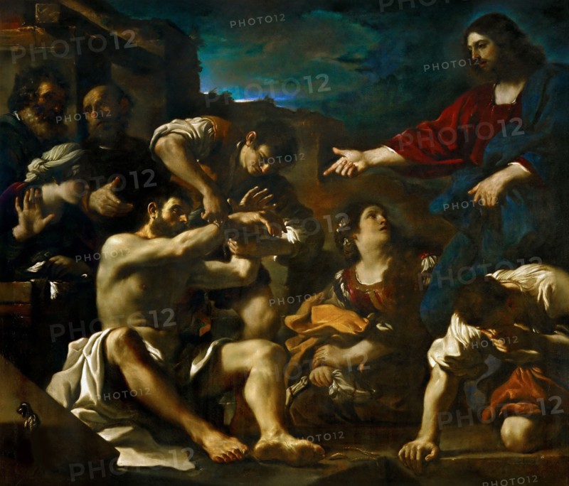 The Raising of Lazarus, ca 1619. Creator: Guercino (1591-1666).