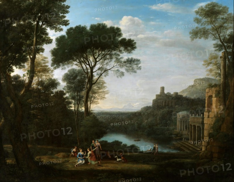Landscape with the Nymph Egeria, ca 1669. Creator: Lorrain, Claude (1600-1682).