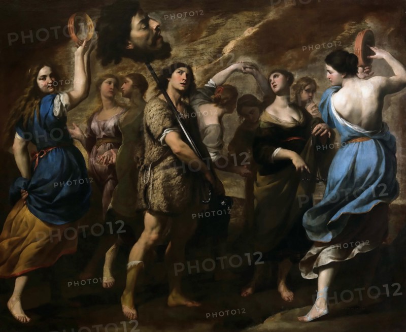 The Triumph of David, c. 1650. Creator: Vaccaro, Andrea (1604-1670).