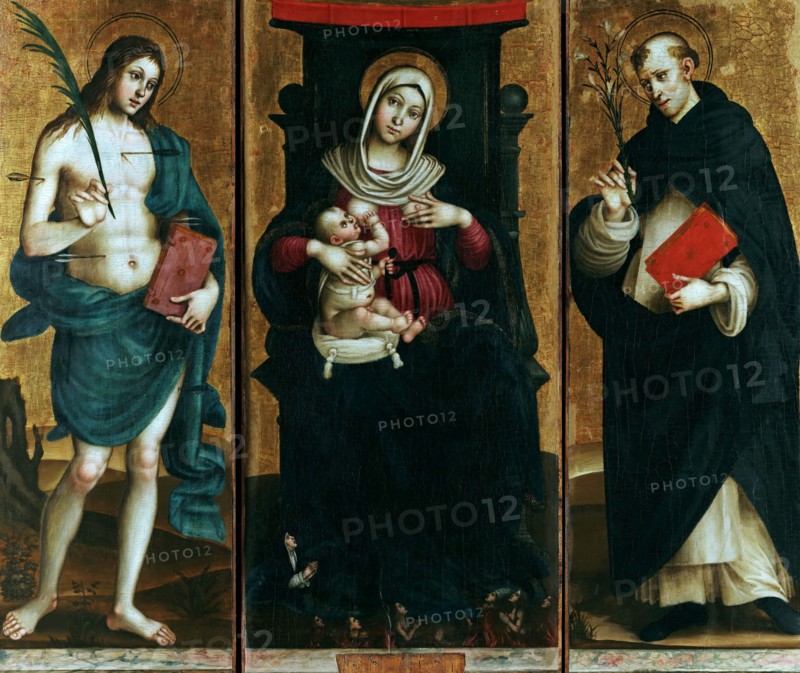 Madonna with Child and Saints, ca 1500-1510. Creator: Sparano, Stefano (active 1507-1524).