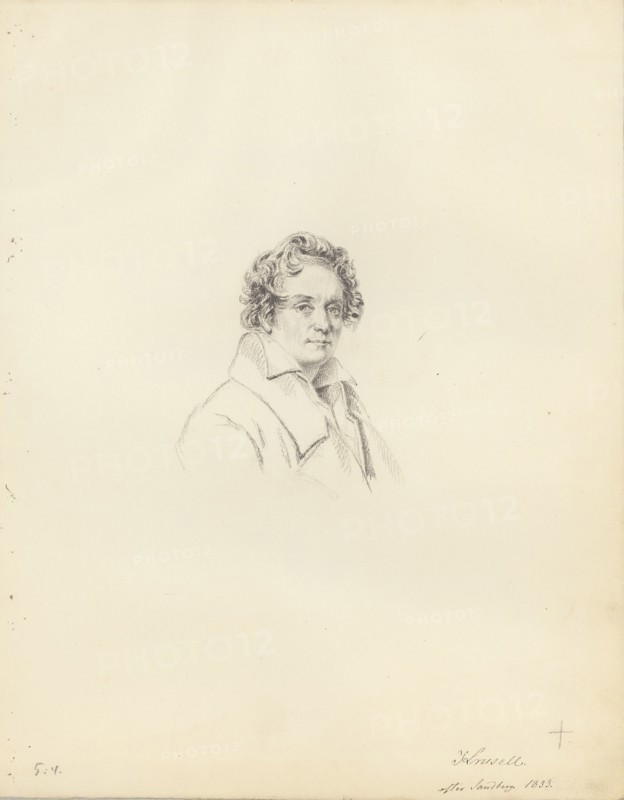 Portrait of the composer Bernhard Henrik Crusell (1775-1838), 1833. Creator: Röhl, Maria (1801-1875).
