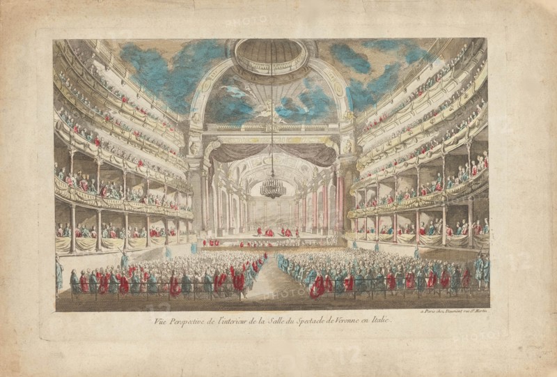 Teatro Filarmonico di Verona, 1730s. Creator: Bibiena, Francesco (1659-1739).