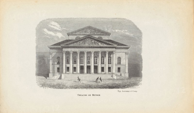 National Theatre Munich, Mid of the 19th century. Creator: Hébert, J. (active Mid of the 19th cen.).