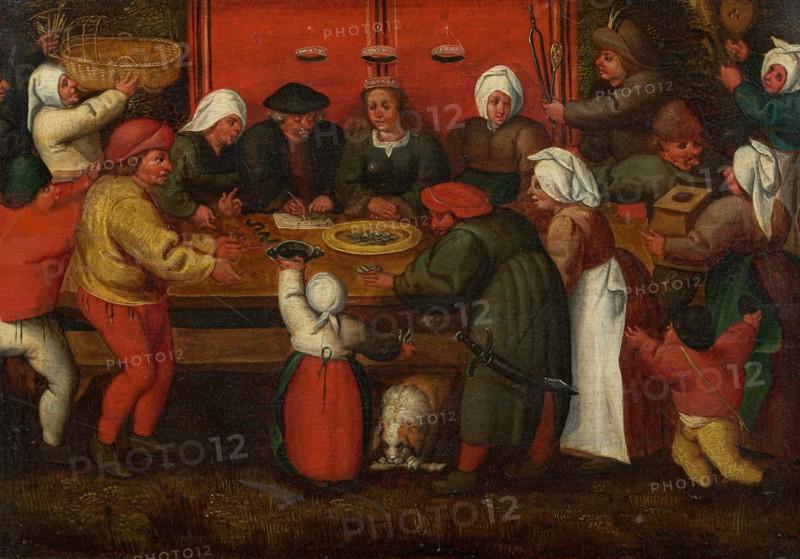 Presentation of Gifts to the Bride, Mid of 16th century. Creator: Cleve, Marten van, the Elder (1520-1570).